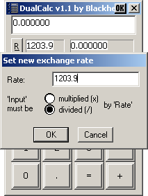 Rate input